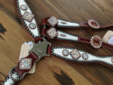 White Gator with Beautiful Conchos.