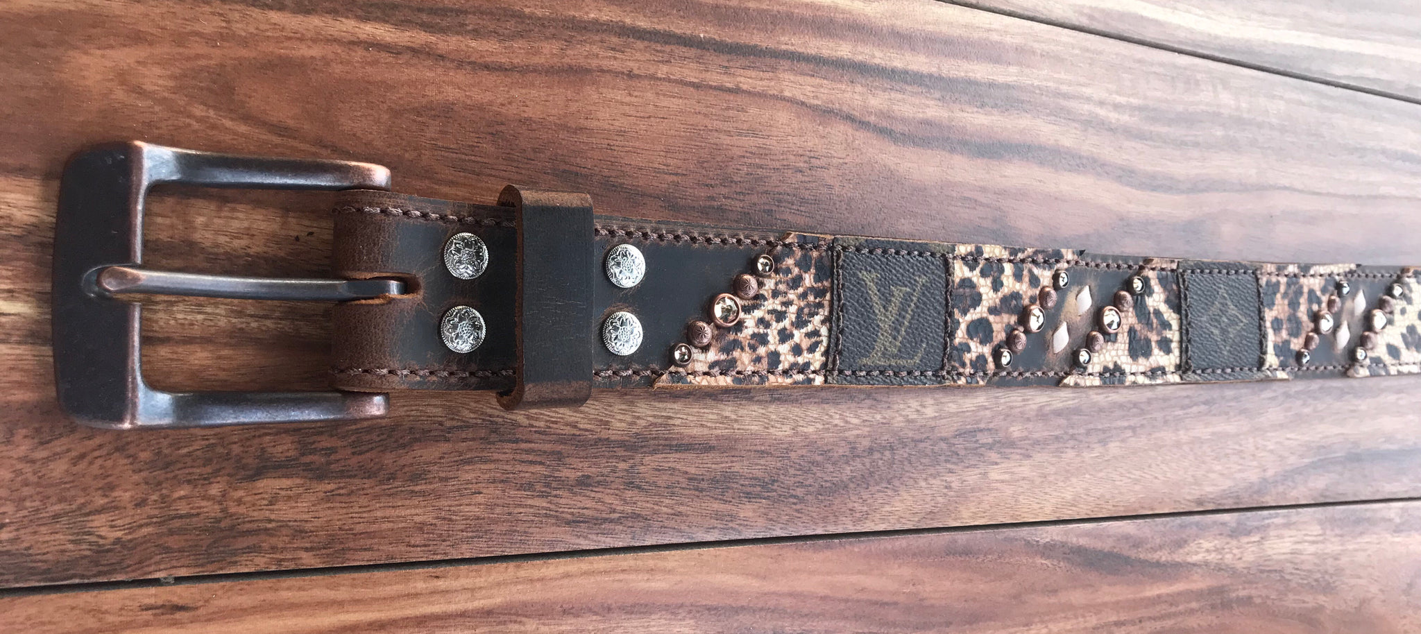 Rockin Wilson Silver Dazzle w/ cheetah and Louis Vuitton Overlays