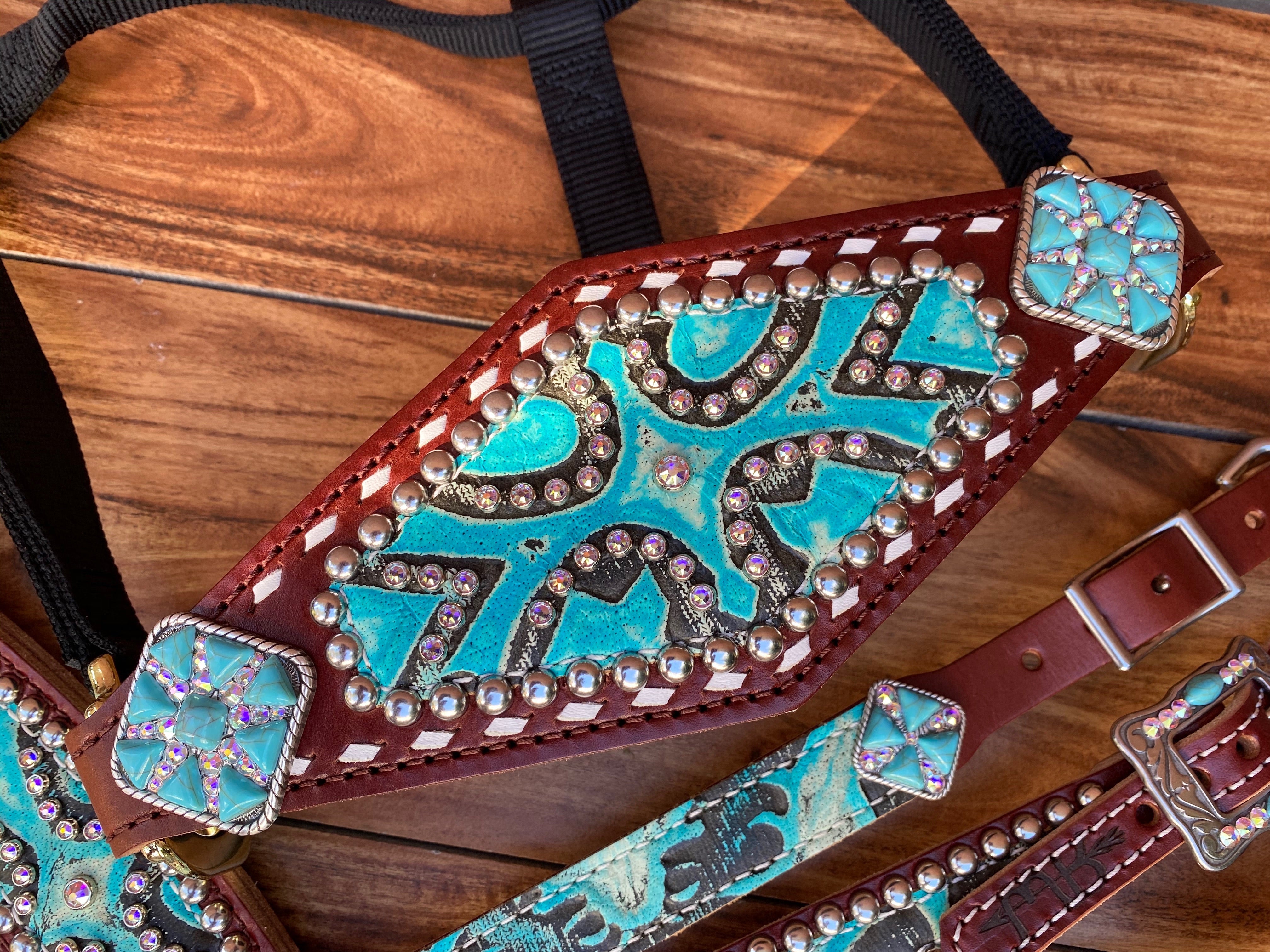 Turquoise tooled with AB