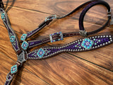 Purple mystic with turquoise rocks
