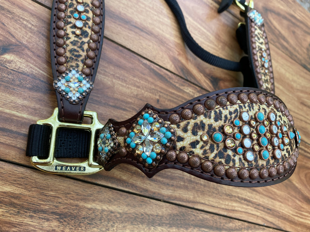 Cheetah with turquoise