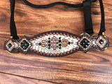 Antique white gator halter