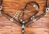 Brown Gator with Cross Conchos