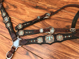 Black Elephant with Turquoise Rocks & thunderbirds