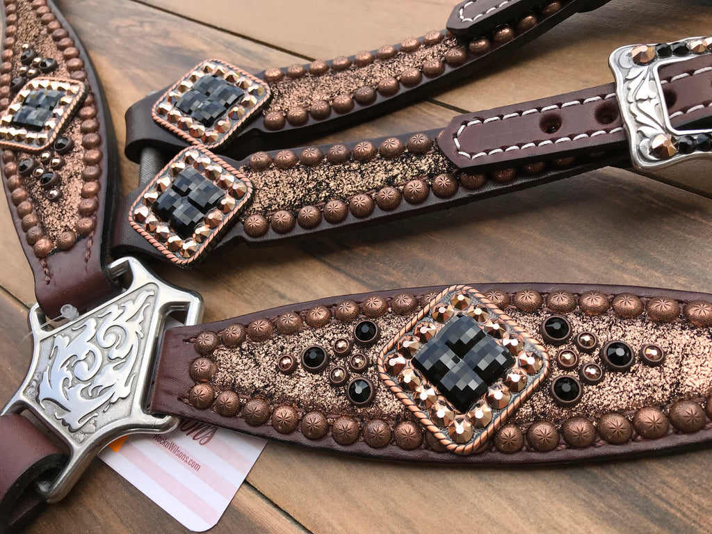 Rose Gold with Black