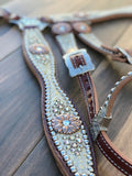 Cream Gator W/ Daisy Conchos and Silver